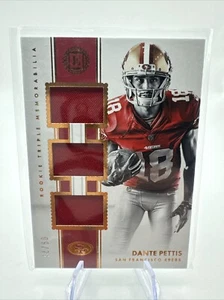 2018 Panini Encased - Rookie Triple Memorabilia #RTM-18 Dante Pettis /75 - Picture 1 of 2