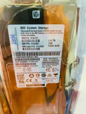 01DE353 01EJ587 01EJ721 IBM V3700 V2 1.2TB 10K 12G 2.5" SAS HARD DRIVE HDD US - Image 1 of 4