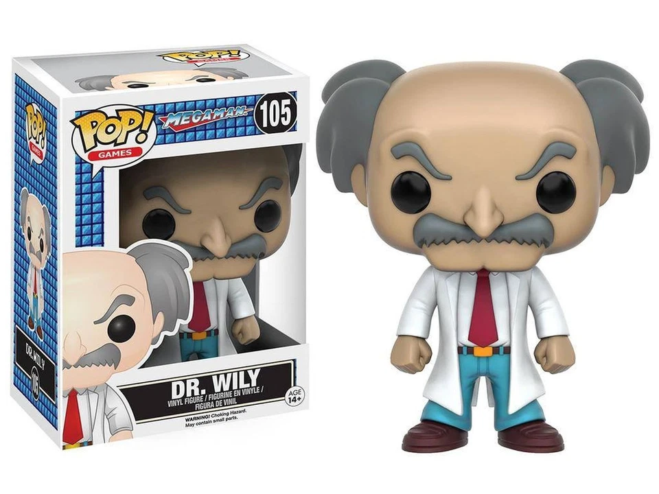 Figurine - Pop! Games - Mega Man - Dr Wily - N° 105 - Funko - Photo 1/2