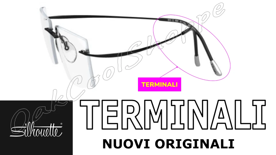 SILHOUETTE TMA Titan Minimal Art Terminali Tempiali Originali: vari colori - Imagen 1 de 1