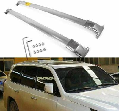 Barra transversal de riel de techo de acero inoxidable apta para Lexus LX570 2016-2022  Foto 1 de 4
