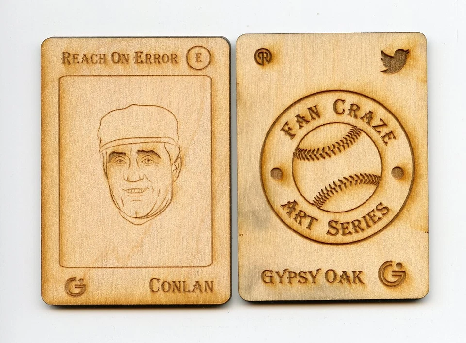 #TN24029 JOCKO CONLAN Wooden Fan Craze Gypsy Oak 2004 Card - Image 1 of 1