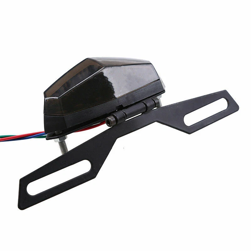 Luz LED de matrícula de freno trasero universal para Honda Yamaha Harley Foto 1 de 4