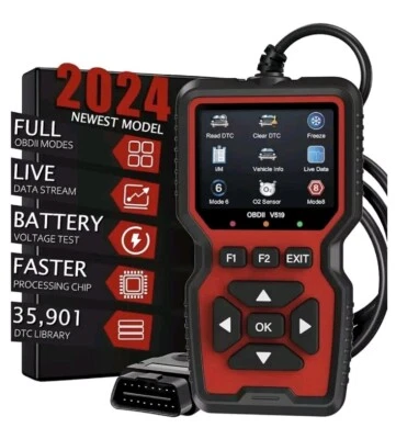 V519 OBD2 ObdII OBD Escáner Profesional Lectura de Código Motor Sistema Herramienta de Diagnóstico Foto 1 de 4