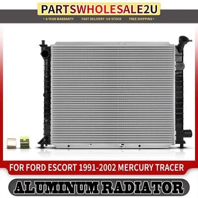 Nuevo radiador con enfriador de aceite de transmisión para Ford Escort 91-02 Mercury Tracer Foto 1 de 4