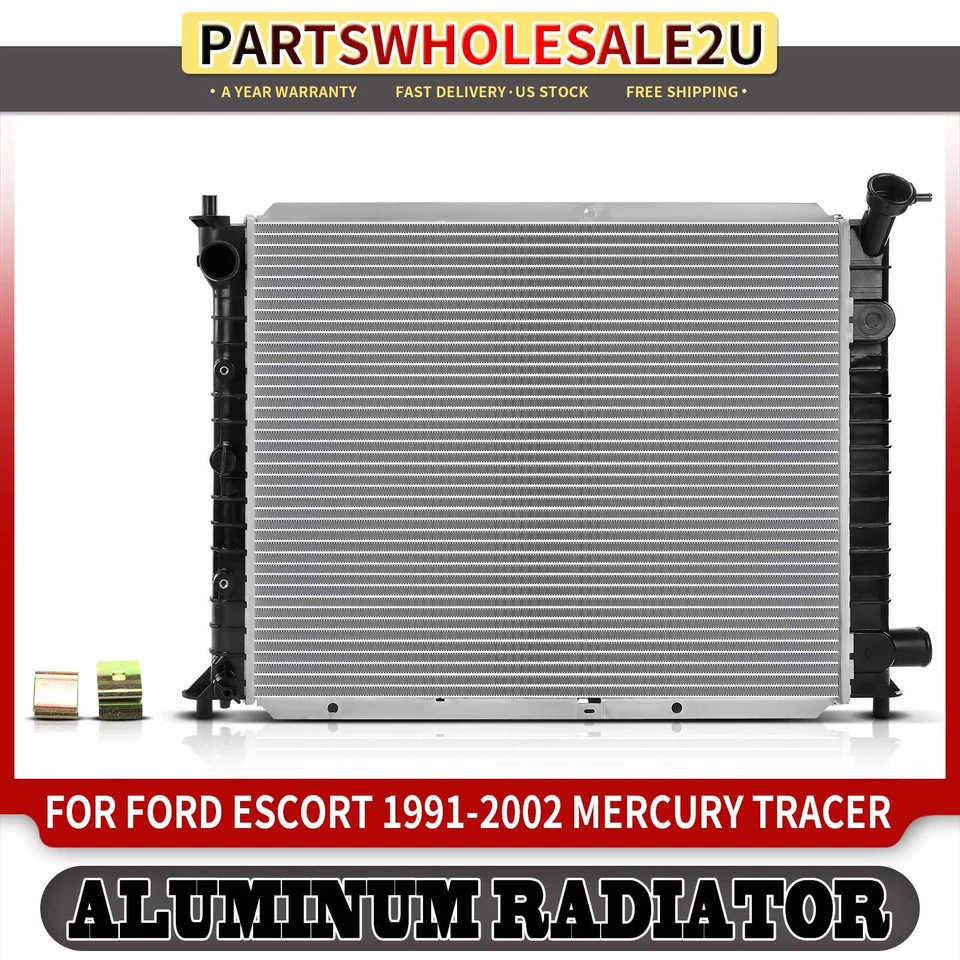 Nuevo radiador con enfriador de aceite de transmisión para Ford Escort 91-02 Mercury Tracer Foto 1 de 4
