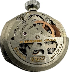 Vintage Bulova 17 Jewel Automatic Ladies Wristwatch Movement 6BPA for Repair - Picture 1 of 4