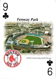 Boston Red Sox Fenway Park 2001 Baseball Spielkarte - Bild 1 von 4