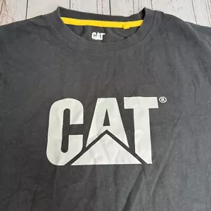 CAT Graphic Shirt Mens Large Short Sleeve Heavy Machinery Construction Workwear - Picture 1 of 9