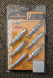 Trophy Ridge FB Broadheads 125 Grain Rocket Aeroheads (6) PACK New Old Stock - Picture 1 of 2