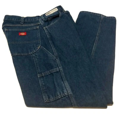 Peto de mezclilla Dickies Carpenter cinco bolsillos martillo lazo usado grado A Foto 1 de 4