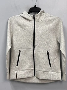DSG Girls' Sport Full Zip Sweatshirt Grey w/ Black Sz Medium Hoodie - Picture 1 of 6