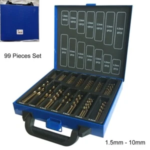 Cobalt Drill Bit Set for Stainless Steel Inox 5% M35 Metal HSS-Co 99 Cobalt Bits - Picture 1 of 4