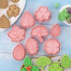 8Pcs/Set Maple Leaf Pressable Biscuit Mold  For Kitchen Baking Pastry Sugarcraft