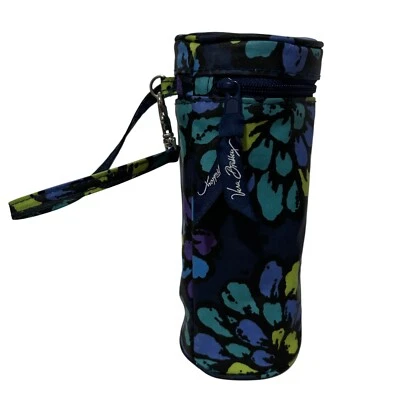 Vera Bradley Indigo Pop Aislado Lata/Agua Biberón Carrito Bolsa Foto 1 de 4
