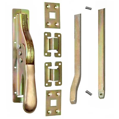 1 Set Tortreibriegel 2140 mm Torverschluss Türtreibriegel Stangen Vierkant 14mm. - Bild 1 von 4