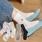 Solid Color Long Socks Breathable Cotton Socks New Sweet Stockings