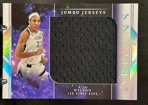 2024 Origins WNBA A’Ja Wilson Jumbo Jerseys Patch Las Vegas Aces MVP! - Picture 1 of 2