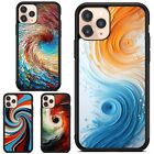 For iPhone 5S SE 6S 7S 8 Plus beauty nature Big Swirl Frame Case