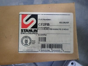 NEW Stahlin CF2PB 6X4X4 FG 2-Hole Enclosure - Picture 1 of 4