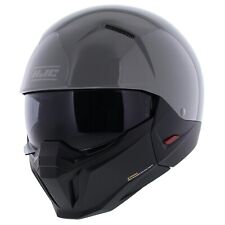 HJC I20 Gloss Nardo Grey Streetfighter, Open Face Helmet, Smoke Visor!