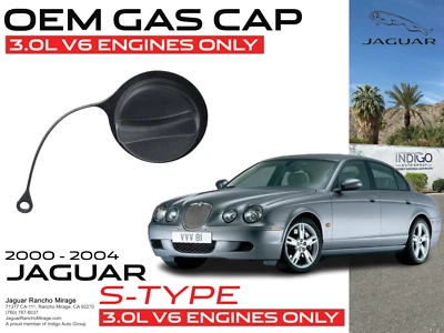 Nueva cubierta de llenado de tapa de gasolina de combustible genuina Jaguar (2000-2004) OEM XR819276 Foto 1 de 3