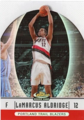 2006-07 Topps Finest Lamarcus Aldridge refractor novato plata #96 RC Foto 1 de 2