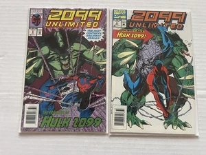 2099 ilimitado. #1 y 2. Marvel, 1993. Grado Hugh. En estado bastante bueno/casi nuevo. Ver fotos.  - Imagen 1 de 22