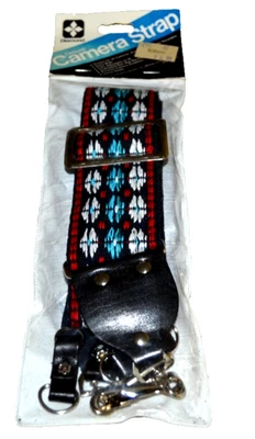 Deluxe Camera Strap by Diamond Embroidered Vtg NOS Adjustable to 48 inches USA - Image 1 of 4