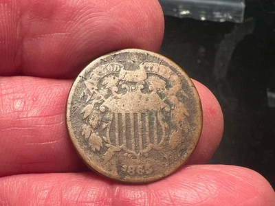 1865 TWO CENT PIECE.......................with  FREE shipping - Image 1 of 2