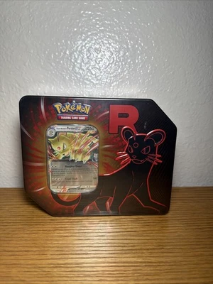 Pokemon Team Rocket Caja de Lata Sellada de Fábrica - Persa EX - 5 paquetes de refuerzo Foto 1 de 2