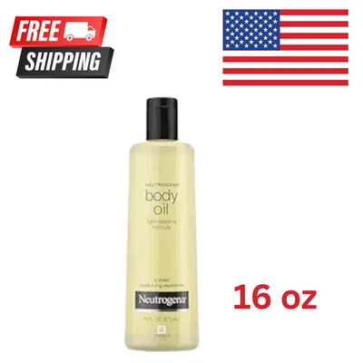 Neutrogena Aceite Corporal Fórmula de Sésamo Ligero 16 OZ | Hidratante e Hidratante para Piel Seca Foto 1 de 4