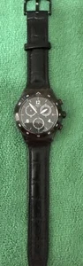 Swatch SR936SW Swiss Made Black Men's Wristwatch 44mm new band  - Picture 1 of 24