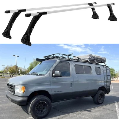 63" Roof Rack Cross Bars Cargo Carrier For Ford Econoline E250 Conversion Van - Image 1 of 4