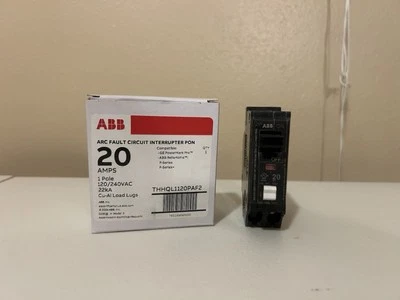 New ABB THHQL1120PAF2 Breaker - 20 Amp Arc Fault - Image 1 of 4
