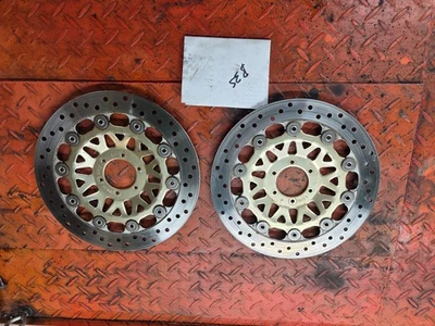 1994 1995 1996 1997 Honda VFR750 VFR 750 Interceptor Front Brake Rotors straight - Image 1 of 4