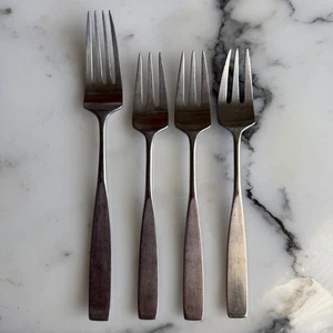 4 Vintage Handtuch LAUFFER Holland BEDFORD Salat/Abendessen Gabeln Don Wallace Design - Bild 1 von 4