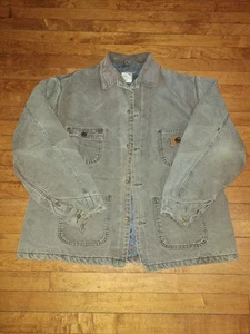 Vintage Carhartt Chore Coat Jacke Herren XL Braun Decke Gefüttert USA C02 CHT 90s - Bild 1 von 10