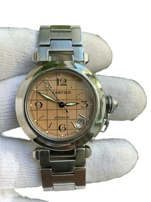 Cartier Pasha W31024M7 35mm Salmon  Dial 2324 Automatic - Image 1 of 4