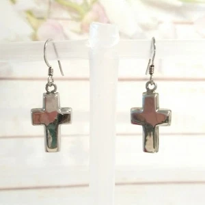 Lote de joyas firmadas con gancho pendientes colgantes cruz plata esterlina 925 P - Imagen 1 de 8