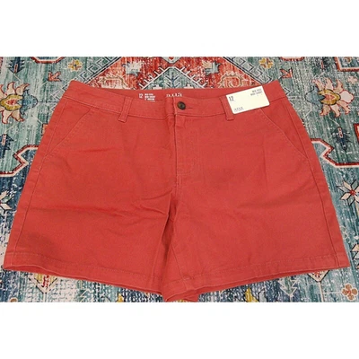 Pantalón corto midi de tiro medio a.n.a, naranja quemado para mujer talla 16-nuevo con etiquetas-rtl $32 Foto 1 de 4