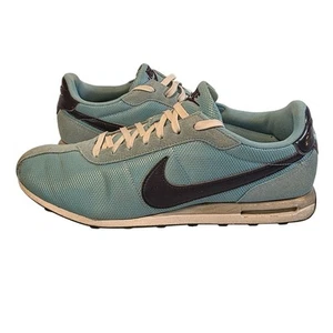 Nike Women's Tennis Shoes Size 7.5 Light Blue with Navy Blue Swoosh 324863-451 - Picture 1 of 6