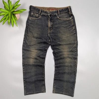 Jeans JOKER Vintage Años 90 Desteñidos Desgastados Pierna Recta Para Hombre W36 L32 Italia Denim Foto 1 de 4