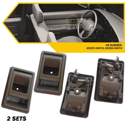 4X Inner Door Handle For 1990-1995 Toyota 4Runner Front Rear Left Right Brown - Image 1 of 4