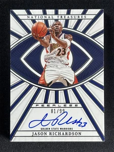2022-23 Panini National Treasures Jason Richardson Peerless Signatures Auto /99 - Picture 1 of 2