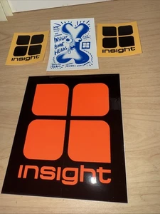 Menge 4 INSIGHT Skateboarding Surfen Vintage Surf Aufkleber Sticker BRANDNEU 4 - Bild 1 von 7