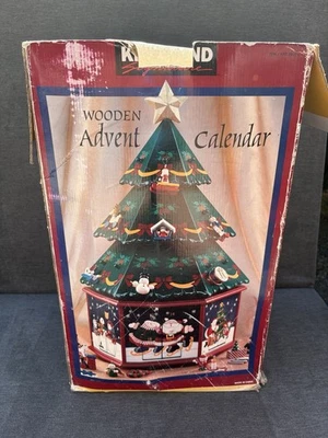 Kirkland Signature Wooden Advent Calendar Christmas Tree Flaws Read - Image 1 of 4