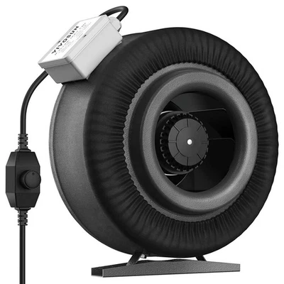 VIVOSUN 8Inch Inline Fan 740CFM Rohrventilator Kanalventilator