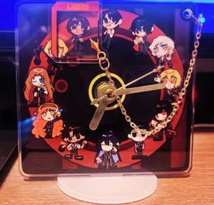 Anime Limbus Company Reproducción Dante Reloj Acrílico Soporte Escritorio Exhibición Juguete - Imagen 1 de 5