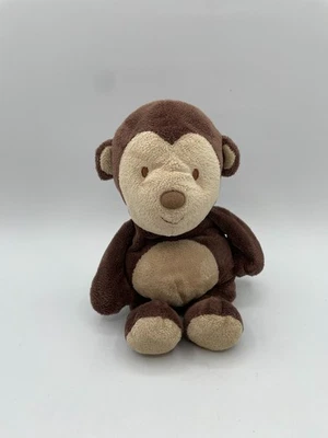 Carters Just One Year Brown Tan Monkey Plush Stuffed Animal 10” 99338 Lovey - Image 1 of 4